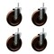 Service Caster 6 Inch High Temp Phenolic Wheel Swivel 58 Inch Threaded Stem Caster Set SCC-TS20S615-PHRHT-58212-4 - alternate 1
